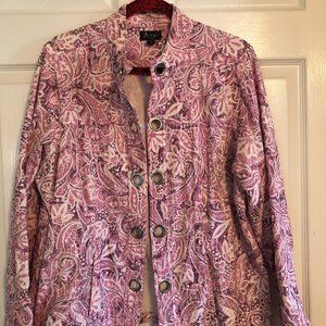 Analogy Pink/White jacket size 1X